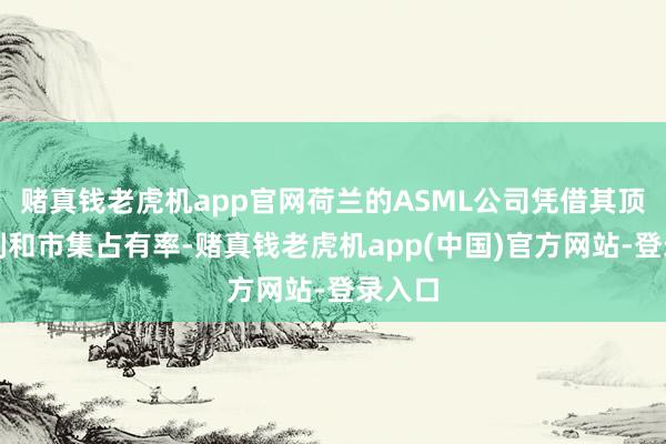 赌真钱老虎机app官网荷兰的ASML公司凭借其顶端时刻和市集占有率-赌真钱老虎机app(中国)官方网站-登录入口